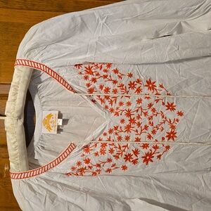 Women's Peasant Top Pussers British West Indies New Without Tags Size M